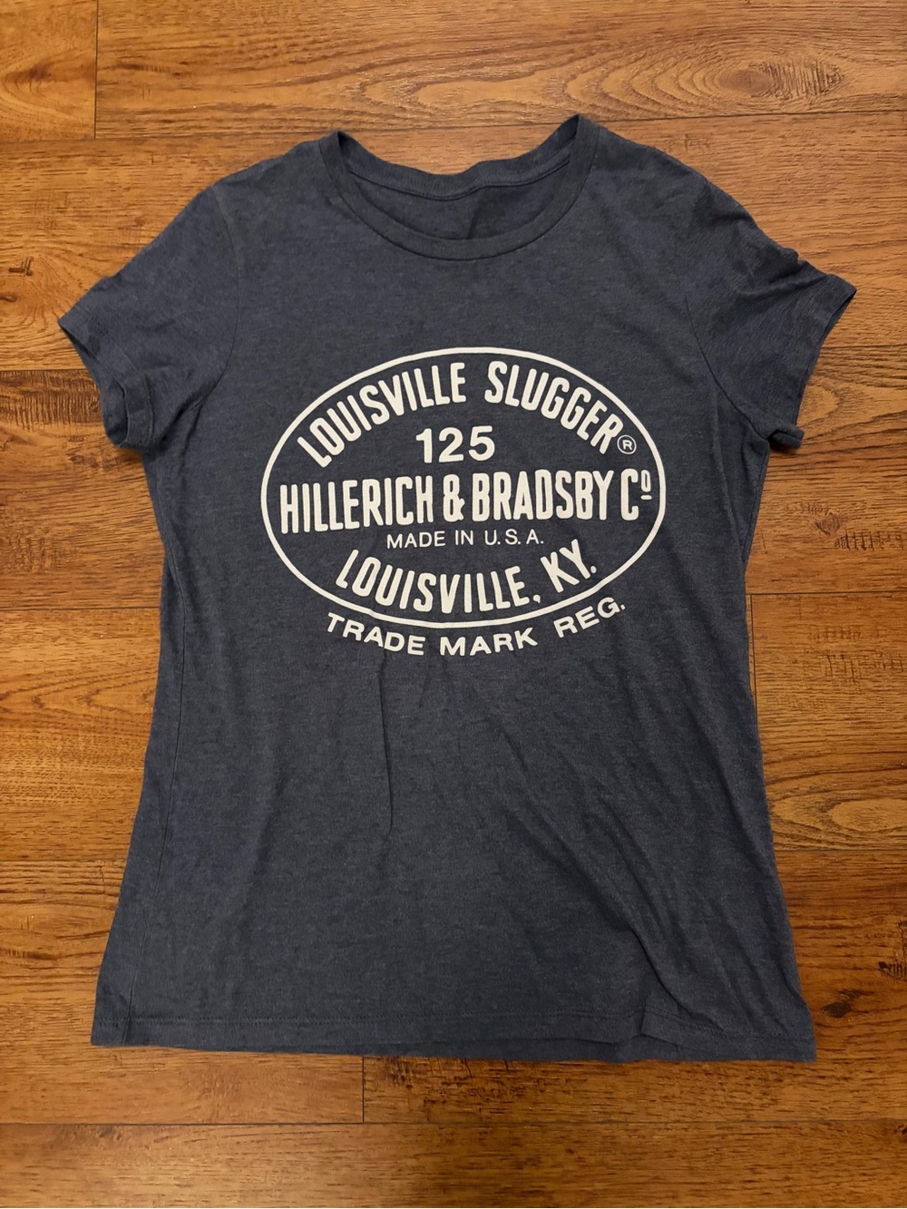 Louisville Slugger Navy Graphic Short Sleeve Tee - Women